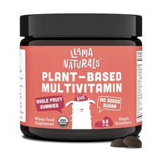LLAMA NATURALS 維他命片 草莓味, 1罐, 60顆