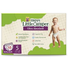 Happy Little Camper 超吸水黏貼型尿布, 68片, 第5階段
