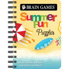Brain Games Mini - Summer Fun Puzzles Spiral, Publications International,..., 英文, 螺旋裝