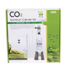 【臥水族】伊士達CO2鋁瓶全套組，基本型1L，水族造景水草缸必備，安全耐用，安裝簡便