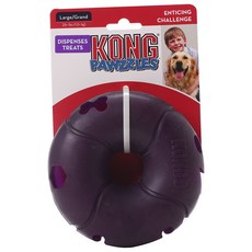 KONG Puzzle's甜甜圈寵物玩具 L, 1個, 單色