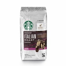 STARBUCKS 星巴克 義大利深烘焙咖啡粉, 340g, 1包, 研磨咖啡