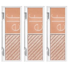 e.l.f. 臉部雙色打亮+腮紅 4.6g, 3入, White Peach