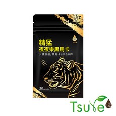 日濢 Tsuie 精猛夜夜樂黑馬卡膠囊 30顆/包, 1包, 30顆