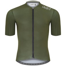 BAISKY百士奇自行車衣男款空力短車衣 潔淨V 軍綠