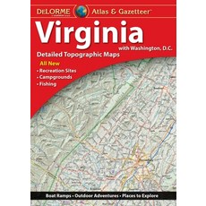 (英文圖書) Delorme Atlas & Gazetteer: Virginia Mass Market Paperbound, Delorme Mapping Company, 英文, 大眾市場平裝版