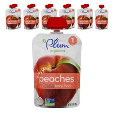 Plum organics 果泥, 桃子口味, 12包