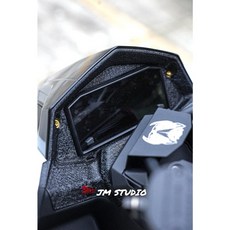 J.M傑米車藝 DRG2結晶儀表蓋 皺紋結晶儀表框 保護蓋 儀表裝飾, 黑色, 儀表蓋