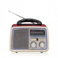 E-books 復刻經典時光隨身喇叭 (木紋色/紅色), 紅色