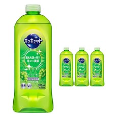 Kao 花王 Cucute 珂珂透 廚房洗潔精補充裝 麝香葡萄香, 370ml, 4瓶