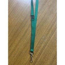 富巨金 15mm識別證帶 1.5cm寬高速帶 特多龍 車縫安全扣 旋轉金屬鉤, 深綠色