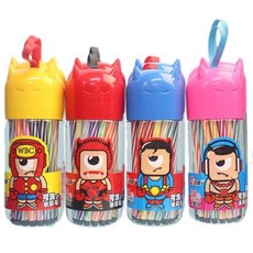 初晨 36色可水洗水彩筆 (罐裝) 細桿筆型彩色筆 兒童繪畫安全無毒, 1個