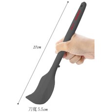 糖糖烘焙 三箭牌 一體式不沾檯面刮刀 耐熱奶油抹刀 大34.7cm 小27cm, 黑色, 1個