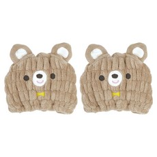 Skater 小熊造型吸水速乾髮帽, 2個