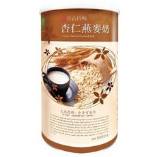綠源寶 杏仁燕麥奶500公克/罐 - 無糖全素燕麥飲品, 1個, 500ml