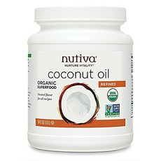 nutiva 精煉椰子油, 1個, 1.6L