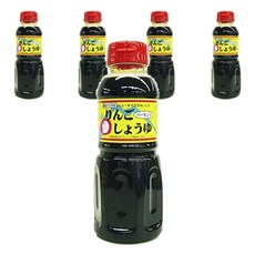 Kanesho 蘋果風味醬油, 5個, 300ml