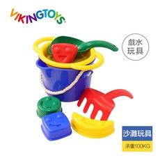 【瑞典 Viking toys】夏日沙灘玩沙工具7件組-快樂微笑，戶外玩沙戲水好夥伴，激發孩子創造力, Multicolor