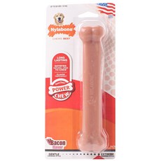 Nylabone 培根口味寵物潔牙骨玩具 適合23kg以下, 1個, 單色