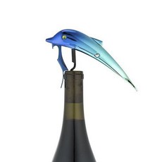 true zoo 瓶鼻海豚軟木開瓶器, 1個, 藍色