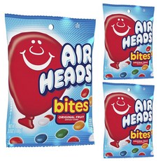 AIR HEADS 一口水果糖, 3個, 108g