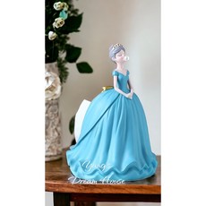 輕奢公主裙泡泡女孩面紙盒 正版多功能家飾 居家裝飾生活用品, 藍色