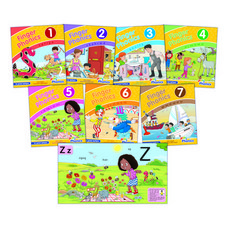 Finger Phonics Books 1-7: In Print Letters (American English Edition) Board Books, Jolly Phonics, 9781844146666, 英文