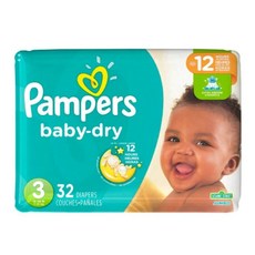 Pampers 幫寶適 baby-dry黏貼型尿布, 第3階段, 32片