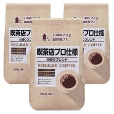 Haengnyeoliganeunghankeopi 喫茶店中度烘焙混合普通咖啡, 3個, 360g, 研磨咖啡