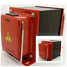 雙向升降壓變壓器 110V 220V (附電源線) 矽鋼片H18 0.5mm 台灣製造, 3000W紅色