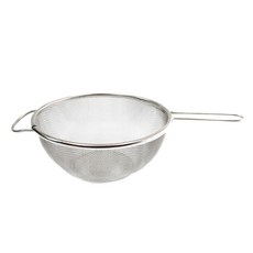 NichiNichidougu 不鏽鋼單柄濾網, 1個, 銀