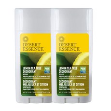 DESERT ESSENCE 檸檬茶樹除臭劑, 2個, 70ml