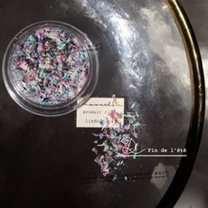 日系混色押花碎乾花裝飾, D01479