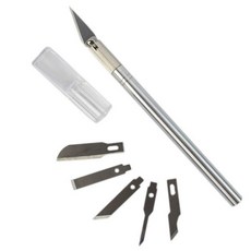 Trust 模型雕刻筆刀組，鋁合金筆刀，多刀頭模型雕刻刀，台灣製造, 一組入, 6片