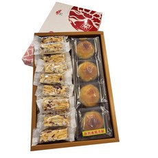 采棠肴 綜合禮盒(J) (雪Q餅半斤+紅豆蛋黃酥4入), 雪Q餅, 紅豆蛋黃酥