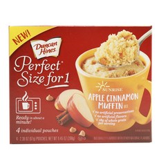 Duncan Hines 肉桂蘋果杯子蛋糕粉, 4件, 67克