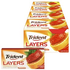 Trident 無糖口香糖, 草莓柑橘口味, 168入, 2.4g