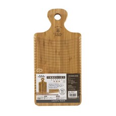 竹製握把掛式洗衣板 (M/波浪紋理)
