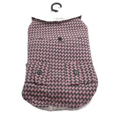 HOTEL DOGGY 羊毛好的狗外套, 粉色+灰色