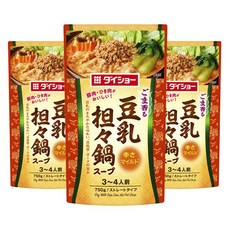 DAISHO 大逸昌 豆乳擔擔鍋直用湯底 溫和味, 3個, 750g