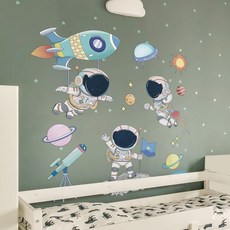 BYDOLL 半島良品 太空主題兒童房裝飾壁貼