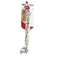 Mammoth Pet Products 蛇咬短款狗狗繩結玩具 M, 1個, 混色