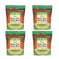 NOW Foods 黃金亞麻籽粉, 624g, 4包