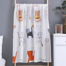 Muslin 純棉紗布嬰兒包巾/推車蓋被/浴巾/車用小棉被/寶寶睡覺蓋毯