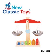New Classic Toys 寶寶認知學習磅秤木製玩具, 詳見包裝