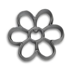 honey can do 雛菊玫瑰花鬆散烘焙模具 M, 1個, 灰色的