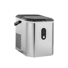 SANSUI 山水 微電腦自動製冰機【綠色工場】家用製冰機 露營冰塊 8分鐘快速製冰, SI-Q5S 銀色, SI-Q5S