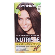 GARNIER 卡尼爾 NUTRISSE滋養染髮霜, 1個, 413青銅棕色