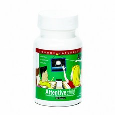 SOURCE NATURALS 孩童專注保健錠, 1瓶, 60顆