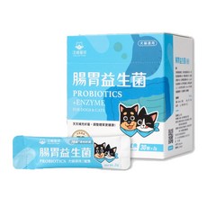 汪喵星球 益生菌 盒裝 (2g*30包) 犬貓適用 皮膚保健 腸胃調理, 腸胃益生菌, 皮膚益生菌, 2g